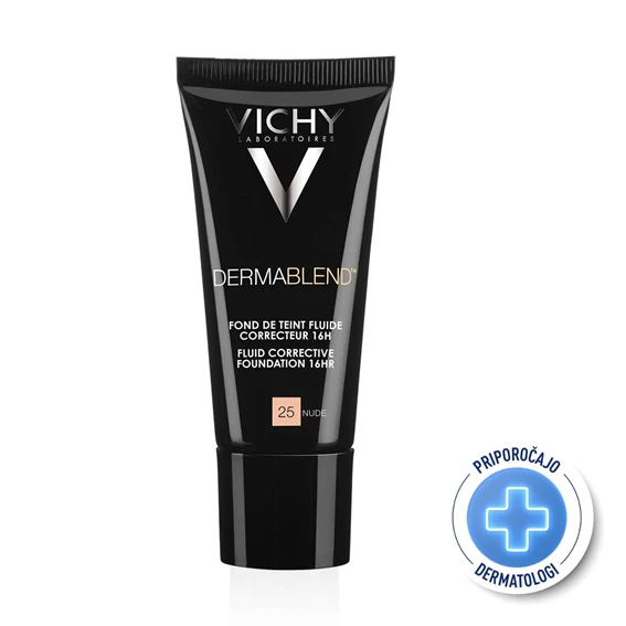 Vichy Dermablend,  korektivni tekoči puder, odtenek 25-Nude, 30 ml