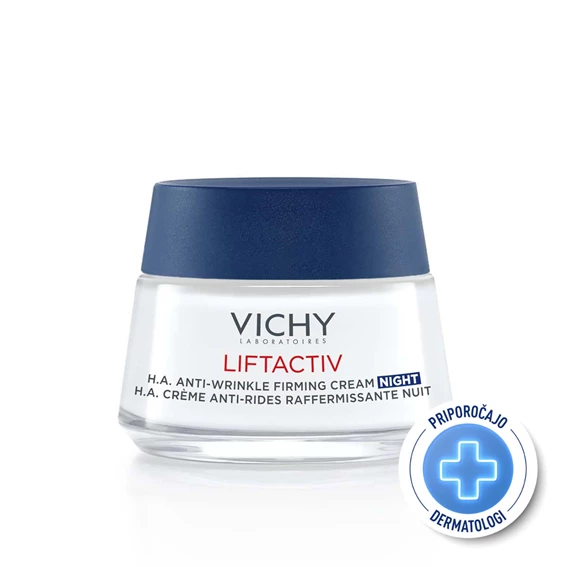 Vichy Liftactiv Supreme, nočna krema za obraz proti gubam, 50 ml