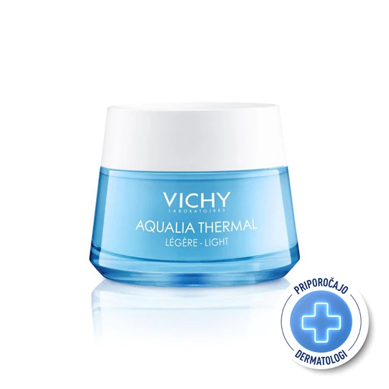 Vichy Aqualia Thermal Light, lahka krema za vlaženje kože obraza, 50 ml