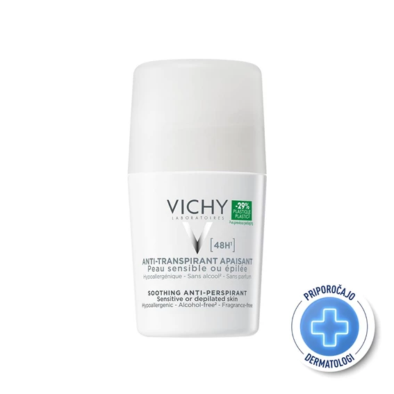 Vichy Deo, 48-urni deodorant za občutljivo in depilirano kožo (50 ml)