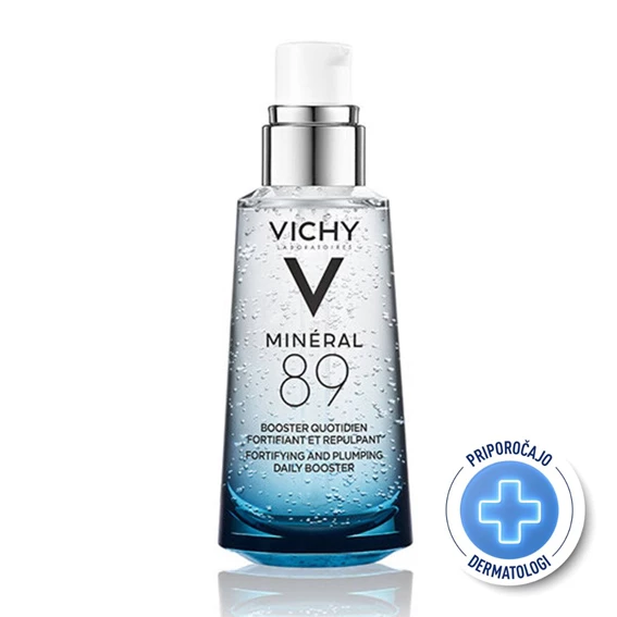 Vichy Minéral 89 Dnevni booster za močnejšo in bolj polno kožo, 50 ml