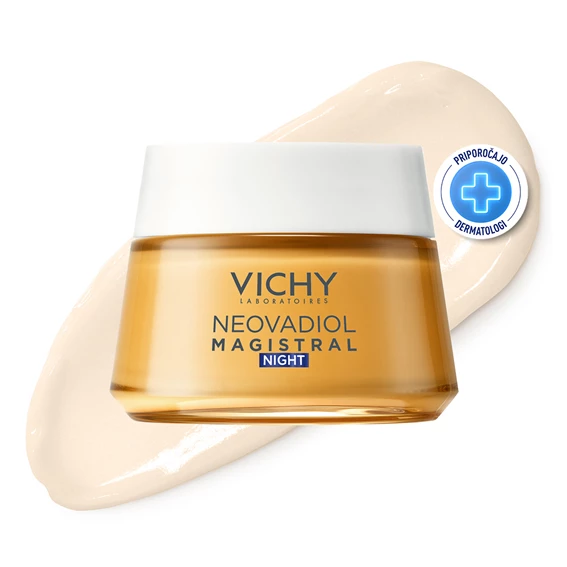 Vichy Neovadiol Hranilna nočna nega za kožo v postmenopavzi, 50 ml