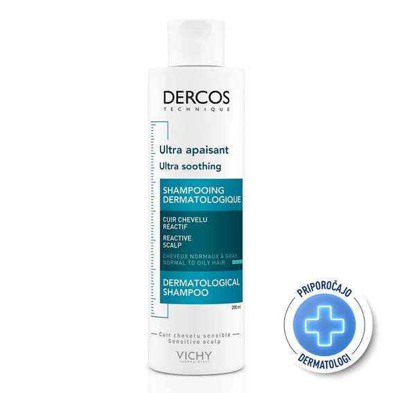 Vichy Dercos Pomirjujoč šampon za suhe lase, 200 ml