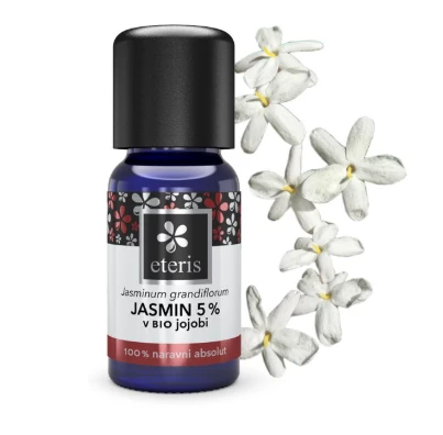 Eteris Jasmin 5% absolut v bio jojobi eterično olje, 10 ml