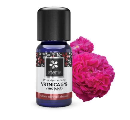 Eteris Vrtnica 5% eterično olje v bio jojobi, 10 ml 