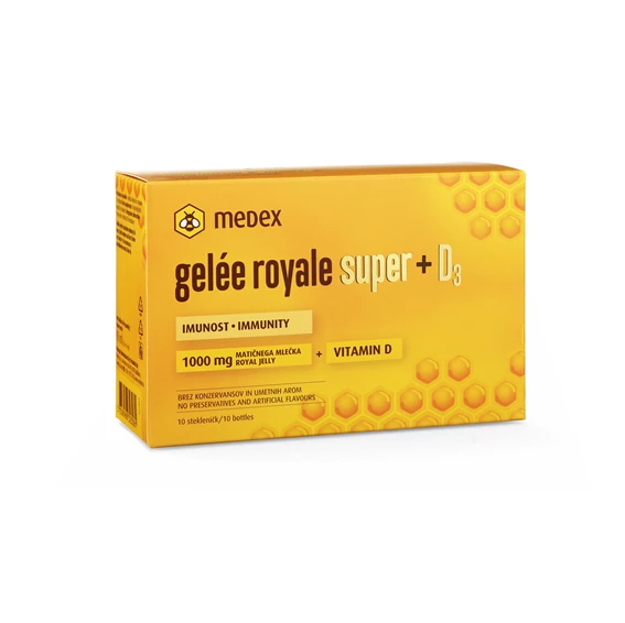 Gelee Royale Super + vitamin D stekleničke