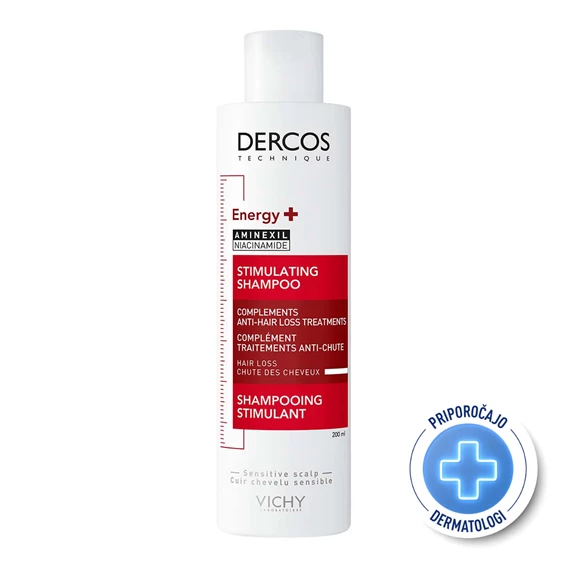 Vichy Dercos Energy + stimulativni šampon proti izpadanju las, 200ml
