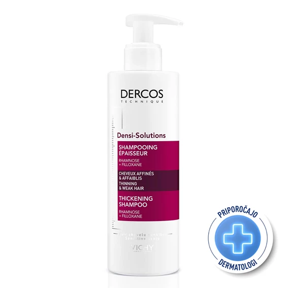 Vichy Dercos Densi-Solutions šampon za tanke in oslabljene lase, 250 ml