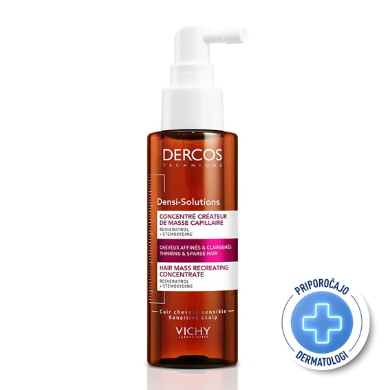 Vichy Dercos Densi-Solutions koncentrirana nega za tanke in redke lase, 100 ml