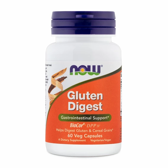 NOW Gluten digest, encimi za prebavo glutena, 60 kapsul